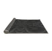 Thickness of Patterned Charcoal Black Rug, pat62gry