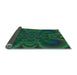 Patterned Deep Teal Green Rug, pat62lblu