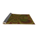 Patterned Dark Bronze Brown Rug, pat62org