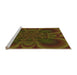 Machine Washable Transitional Dark Bronze Brown Rug in a Bedroom, wshpat62org