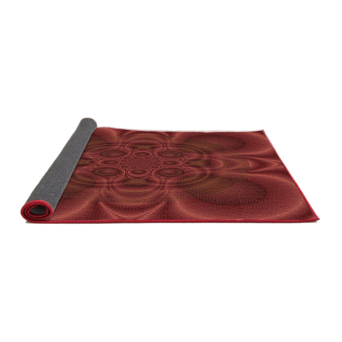 Patterned Cranberry Red Rug, pat62rd