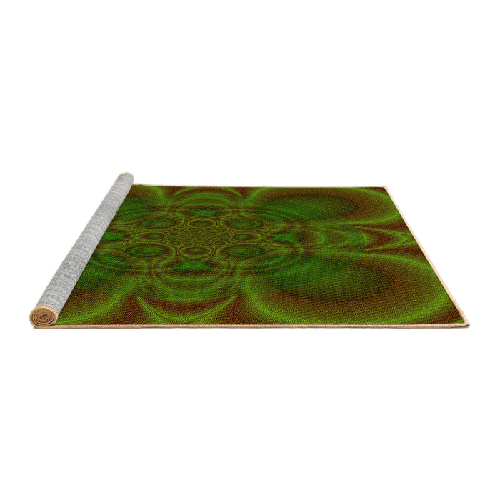 Sideview of Machine Washable Transitional Bakers Brown Rug, wshpat62yw