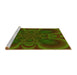 Sideview of Machine Washable Transitional Bakers Brown Rug, wshpat62yw