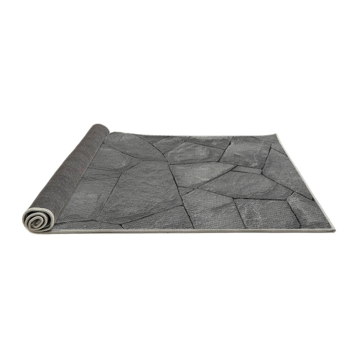 Thickness of Patterned Gray Rug, pat620gry