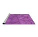 Sideview of Machine Washable Transitional Dark Orchid Purple Rug, wshpat620pur