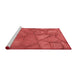 Sideview of Machine Washable Transitional Red Rug, wshpat620rd