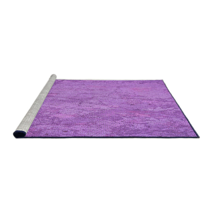 Sideview of Machine Washable Transitional Violet Purple Rug, wshpat621pur