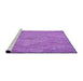 Sideview of Machine Washable Transitional Violet Purple Rug, wshpat621pur