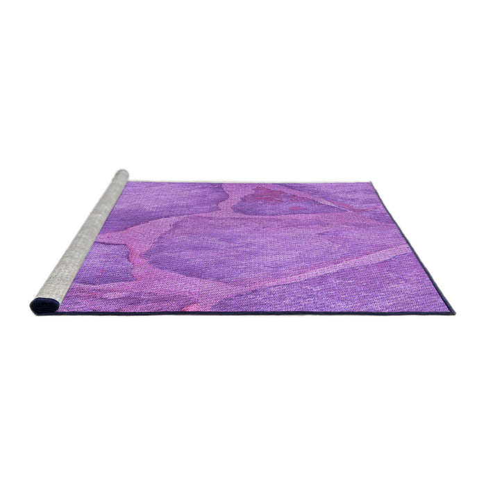 Sideview of Machine Washable Transitional Violet Purple Rug, wshpat622pur