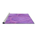 Sideview of Machine Washable Transitional Violet Purple Rug, wshpat622pur