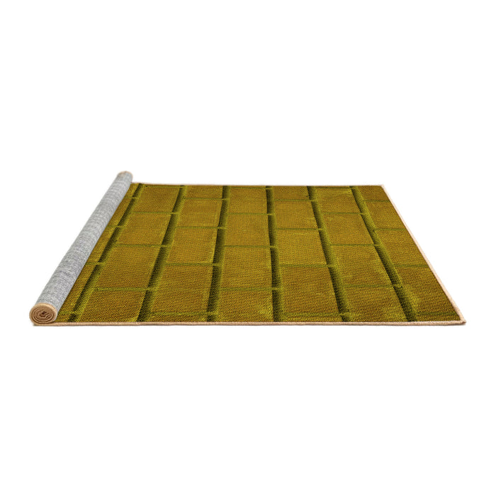 Sideview of Machine Washable Transitional Saddle Brown Rug, wshpat623yw