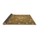 Thickness of Patterned Saddle Brown Rug, pat624brn
