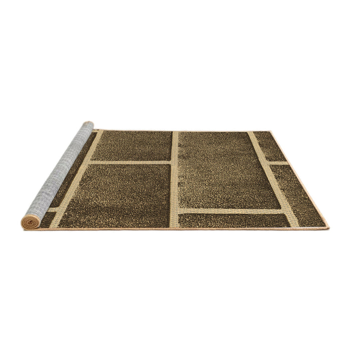 Sideview of Machine Washable Transitional Bronze Brown Rug, wshpat629brn