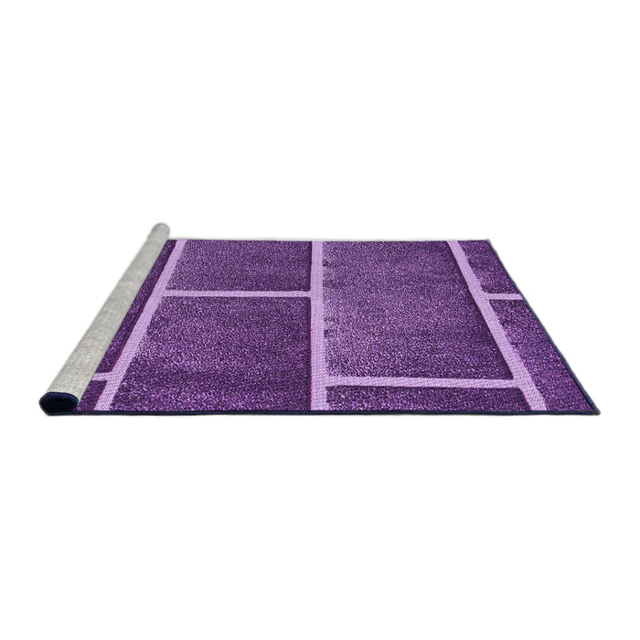 Sideview of Machine Washable Transitional Purple Rug, wshpat629pur