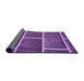 Thickness of Patterned Purple Rug, pat629pur