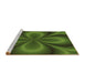 Machine Washable Transitional Dark Forest Green Rug in a Bedroom, wshpat63brn