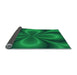 Patterned Deep Emerald Green Rug, pat63lblu