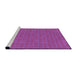 Sideview of Machine Washable Transitional Magenta Pink Rug, wshpat630pur