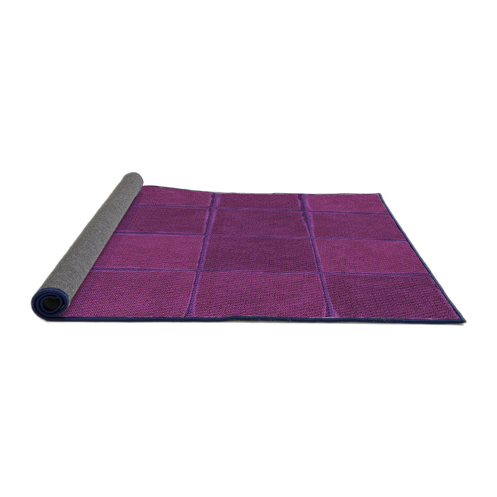 Thickness of Patterned Purple Rug, pat631pur