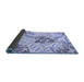 Thickness of Patterned Blue Rug, pat632blu