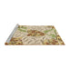 Sideview of Machine Washable Transitional Copper Brown Rug, wshpat632brn