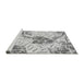 Sideview of Machine Washable Transitional Gray Rug, wshpat632gry