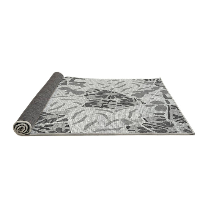 Thickness of Patterned Gray Rug, pat632gry
