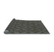 Thickness of Patterned Grayish Turquoise Green Rug, pat633lblu