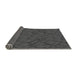Thickness of Patterned Dark Gray Black Rug, pat635gry