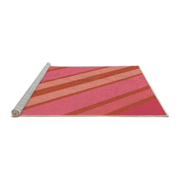Sideview of Machine Washable Transitional Red Rug, wshpat636org