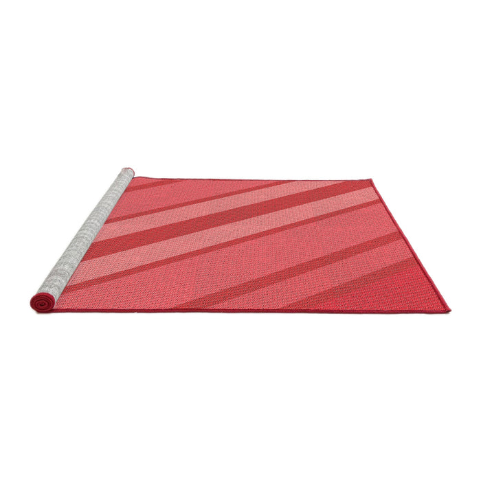 Sideview of Machine Washable Transitional Red Rug, wshpat636rd