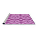 Sideview of Machine Washable Transitional Violet Purple Rug, wshpat638pur