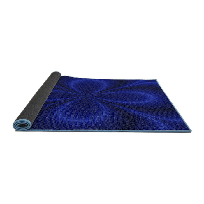 Patterned Earth Blue Rug, pat64blu