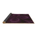 Patterned Purple Lily Purple Rug, pat64brn