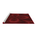 Machine Washable Transitional Red Rug in a Bedroom, wshpat64rd