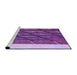 Sideview of Machine Washable Transitional Dark Magenta Purple Rug, wshpat640pur