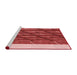 Sideview of Machine Washable Transitional Red Rug, wshpat640rd