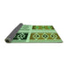 Thickness of Patterned Light Green Rug, pat641grn