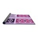 Thickness of Patterned Blossom Pink Rug, pat641pur