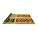 Thickness of Patterned Mahogany Brown Rug, pat641yw