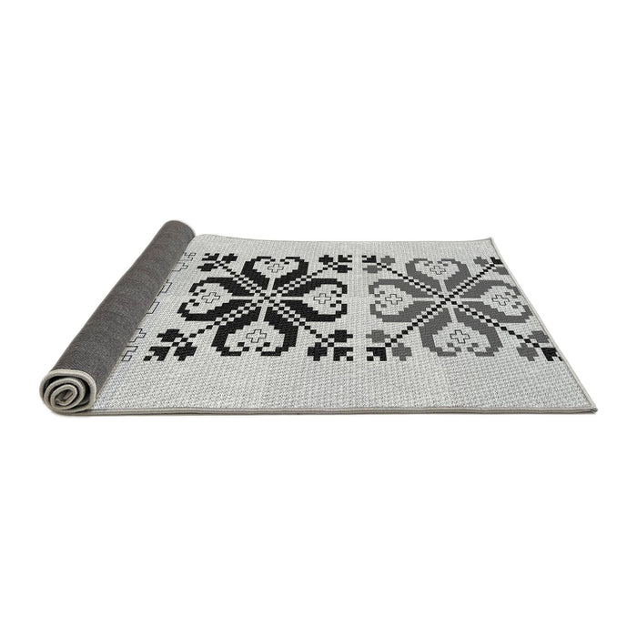 Thickness of Patterned Gray Rug, pat642gry