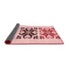 Thickness of Patterned Red Rug, pat642rd