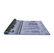 Thickness of Patterned Lavender Blue Rug, pat643blu