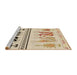 Sideview of Machine Washable Transitional Vanilla Gold Rug, wshpat643brn