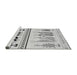 Sideview of Machine Washable Transitional Gray Rug, wshpat643gry