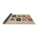 Thickness of Patterned Wheat Beige Rug, pat644brn