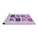 Sideview of Machine Washable Transitional Medium Orchid Purple Rug, wshpat644pur