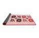 Thickness of Patterned Red Rug, pat644rd