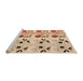 Sideview of Machine Washable Transitional Red Rug, wshpat645org