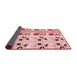 Thickness of Patterned Red Rug, pat645rd